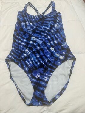 Speedo size 16  Tie-Dye One-Piece Swimsuit
